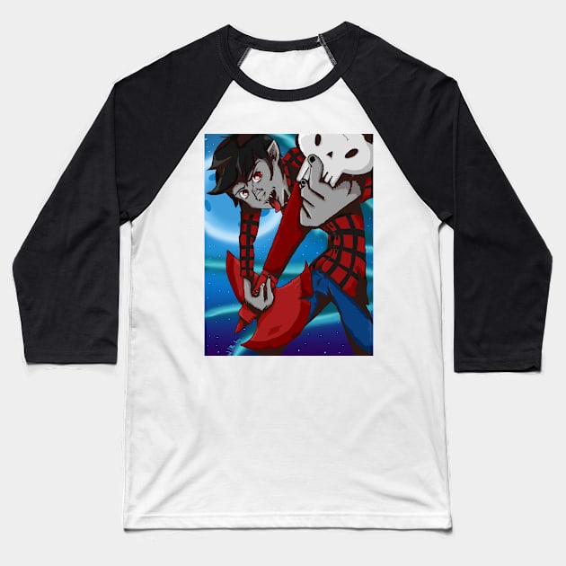 Marshall Lee Baseball T-Shirt by LittleKips